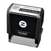 Paid in Full Business Logo Modern Script Zelfinktende Stempel (Product)