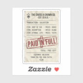 Paid in Full Sticker (Vel)