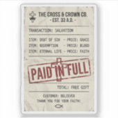 Paid in Full Sticker (Voorkant)