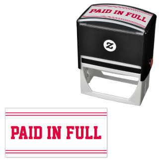 PAID Office Simple Framed Self-inking  Zelfinktende Stempel
