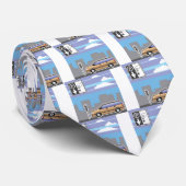 Paid Parking Meter auto Vector Stropdas (Opgerold)