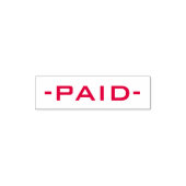 -PAID- Rubberstempel Zelfinktende Stempel (Design)