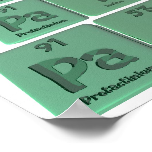 Paige als Protactinium Iodine Germanium Poster (Hoek)