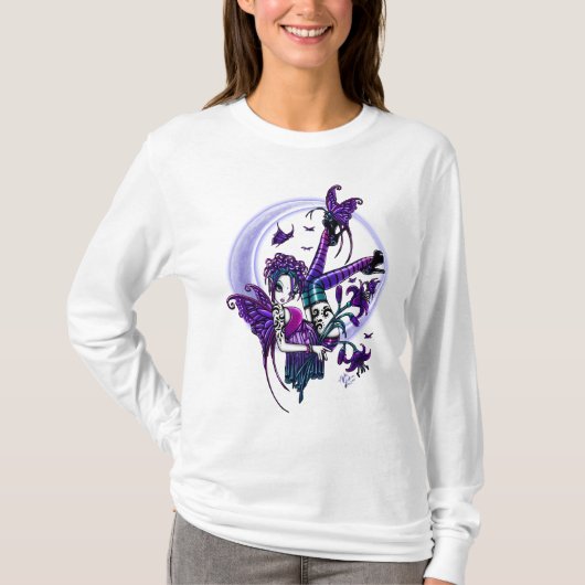 Paige Crescent Moon Flower Fae T-shirt (Voorkant)