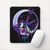 Paige Dark Rainbow Flower Moon Fairy Mousepad Muismat (Met muis)