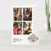 Paige familie kerst Kaart met hond (Voorkant)