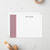 Paige - Gepersonaliseerde Kaart voor flatpanel Notitiekaartje (Voorkant / Achterkant in situ)