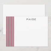 Paige - Gepersonaliseerde Kaart voor flatpanel Notitiekaartje (Voorkant / Achterkant)