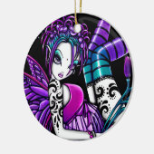 "Paige" Gothic Tattoo Fairy Art Ornaments Keramisch Ornament (Links)