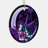 "Paige" Gothic Tattoo Fairy Art Ornaments Keramisch Ornament (Rechts)