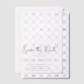 Paige Modern Wedding Save the Date Vellum Uitnodigingen (Offset (Uitnodiging))