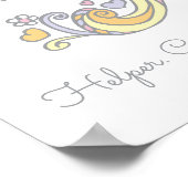 Paige monogram art meisjes naam en betekenis poste poster (Hoek)