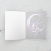 "Paige" Rainbow Butterfly Moon Fairy Art Kaart (Binnen)