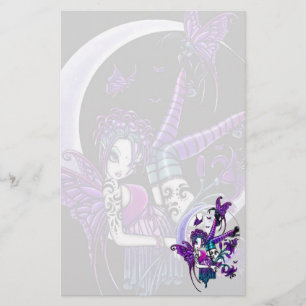 "Paige" Rainbow Butterfly Moon Fairy-kunstartikele Briefpapier