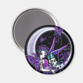 "Paige" regenboog vlinder maan fee magneet (Voorkant / Achterkant)