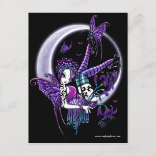 Paige Tattoo Moon Flower Fairy Briefkaart