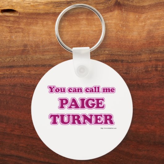 Paige Turner Sleutelhanger (Voorkant)