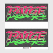 Paige Vorname Name Graffiti Aufkleber Sticker (Vel)