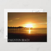Paignton Beach Briefkaart (Voorkant / Achterkant)