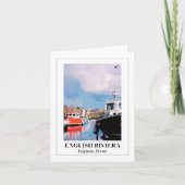 Paignton Harbour, Engelse Riviera, Devon Kaart (Voorkant)