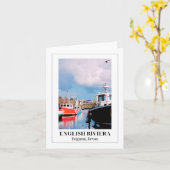 Paignton Harbour, Engelse Riviera, Devon Kaart (Gele Bloem)