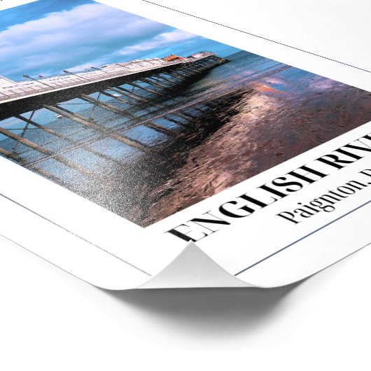 Paignton Pier, Engelse Riviera, Devon Foto Afdruk (Hoek)