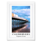 Paignton Pier, Engelse Riviera, Devon Foto Afdruk (Voorkant)