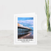 Paignton Pier, Engelse Riviera, Devon Kaart (Voorkant)