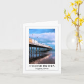 Paignton Pier, Engelse Riviera, Devon Kaart (Gele Bloem)