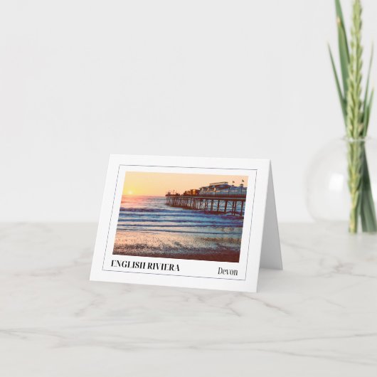 Paignton Pier, Engelse Riviera, Devon Kaart (Voorkant)