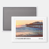 Paignton Pier, Engelse Riviera, Devon Magneet (Voorkant / Achterkant)