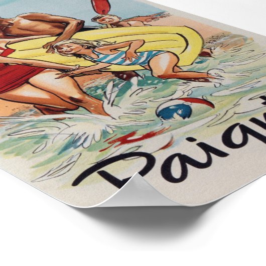 Paignton United Kingdom Vintage Travel Poster (Hoek)