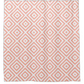 Pail roze & White Geometric Modern Pattern Douchegordijn (Voorkant)