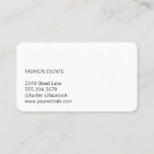 Pailletten en Glitters Visitekaartje (Achterkant)