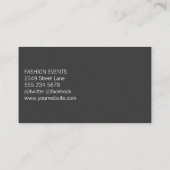 Pailletten Glans en Patroon Visitekaartje (Achterkant)