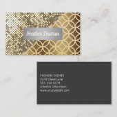 Pailletten Glans en Patroon Visitekaartje (Voorkant / Achterkant)