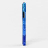 Pailletten glinster glans look blauw Case-Mate iPhone case (Achterkant/rechts)