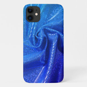 Pailletten glinster glans look blauw Case-Mate iPhone case