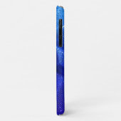 Pailletten glinster glans look blauw Case-Mate iPhone case (Achterkant/links)