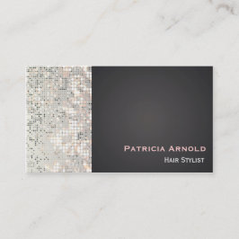 Pailletten Glitter Glam Glitzy Zwarte Visitekaart Visitekaartje