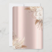 Pailletten Jurk Boho Bloemen 40e Verjaardag Kaart (Achterkant)