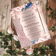 Pailletten Jurk Roze Goud Bloemen 40e Verjaardag