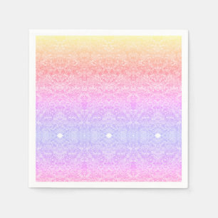 Pailletten kantpatroon verloop roze goud paars servet