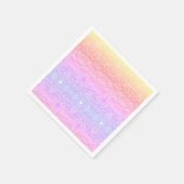 Pailletten kantpatroon verloop roze goud paars servet (Hoek)