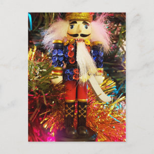 Pailletten Notenkraker soldaat kerstboomornament Briefkaart