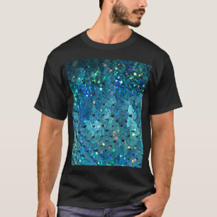 pailletten schitteren: macro Abstracte achtergrond T-shirt