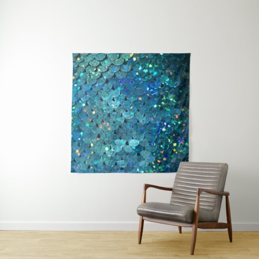 pailletten schitteren: macro Abstracte achtergrond Wandkleed (In Situ (horizontaal))