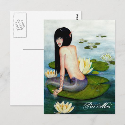 PaiMei de Zeemeermin Briefkaart (Voorkant / Achterkant)