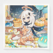 Paimon Genshin Impact Napkin Servet (Voorkant)