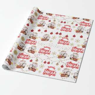 Paimon Kerst thema cadeauverpakking Cadeaupapier